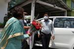 Sjt Ranjeet Kumar Dass, Honble Minister,P&RD, being welcomed by Director, SIPRD 