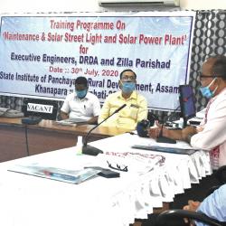 Training programme on maintenance of Solar street light and solar power plant for Excecutive engineers