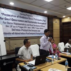 Training on "Preparation of Evidence based Participatory Plan for Good Governance and Sustainable Development".