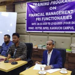 Training programme on Financial Management for G.P Secretaries