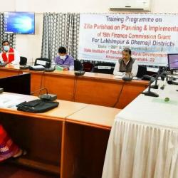 Training Programme on Planning and Implementation of 15th FC grant for ZP members (Dhemaji and Lakhimpur).