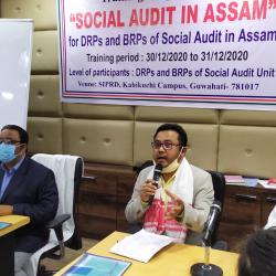 Training programme on Social Audit in Assam for DRPs and BRPs at SIPRD, Kahikuchi.