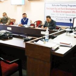 Refresher Training Programme on Panchayati Raj and Rural Development programmes for Block Development Officers